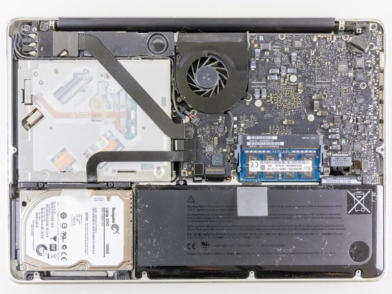 Opened MacBook Pro during repair