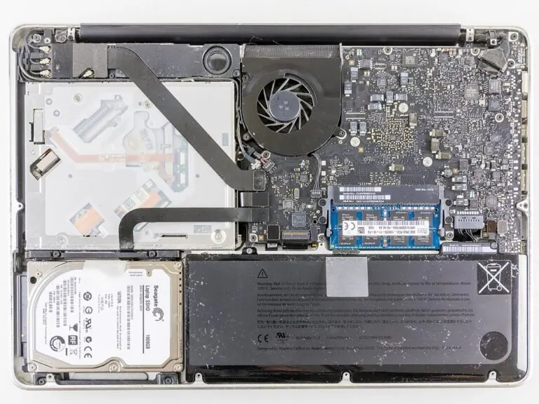 Opened MacBook Pro during repair